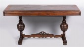 BAROQUE STYLE MAHOGANY TRESTLE