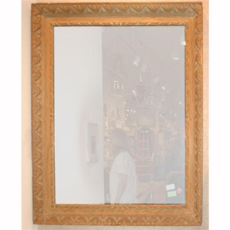 Baroque Style Oak Mirror 	 