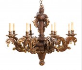 BAROQUE STYLE PARCEL GILT CHAN