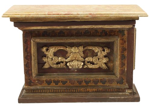BAROQUE STYLE PARCLE GILT