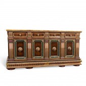 BAROQUE STYLE POLYCHROME DECOR