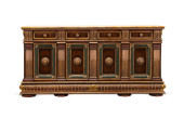 BAROQUE STYLE POLYCHROME DECOR