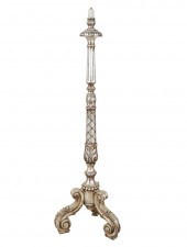 BAROQUE-STYLE SILVER-PAINTED W