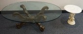 BAROQUE STYLE STAINED WOOD OVA