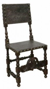 BAROQUE STYLE TOOLED LEATHER S