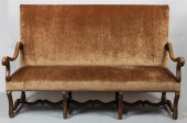 BAROQUE STYLE WALNUT SETTEE WI