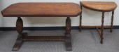 BAROQUE STYLE WALNUT TRESTLE B