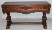 BAROQUE STYLE WALNUT TRESTLE S