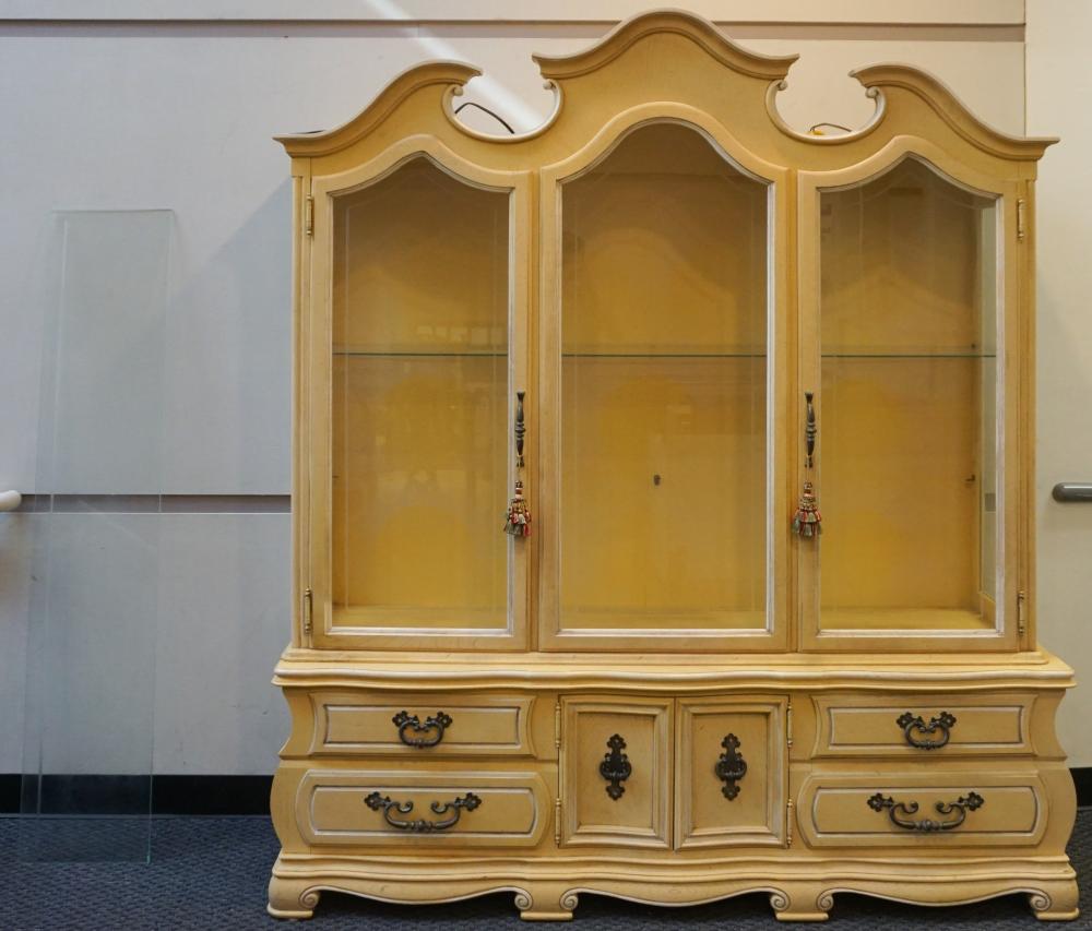 BAROQUE STYLE YELLOW ENAMEL PAINTED