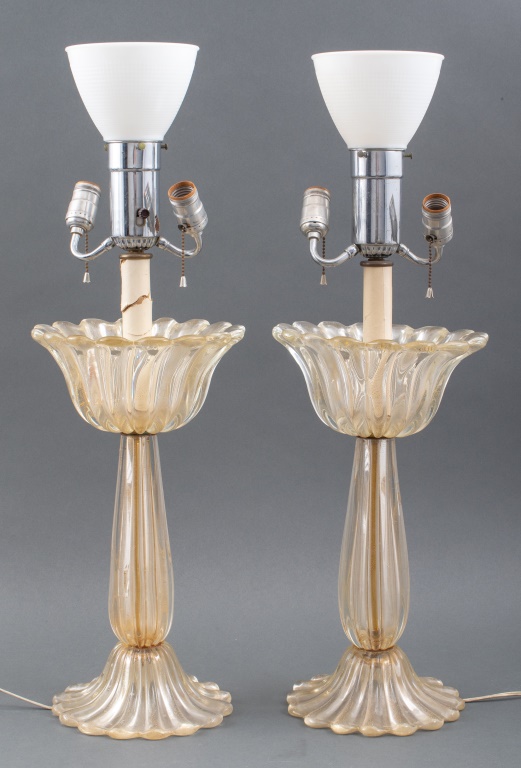 BAROVIER ATTR MURANO GOLD FLECKED
