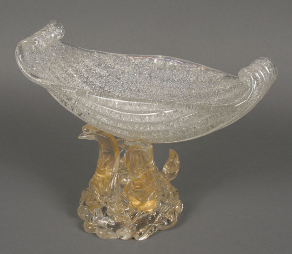 Barovier Murano art glass shell,