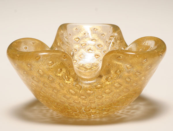 Barovier & Toso gold triangular art