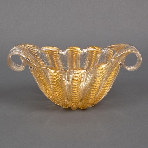 BAROVIER & TOSO MURANO GOLD-FLECK