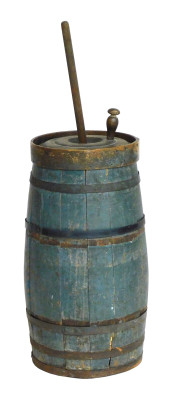 BARREL BUTTER CHURN, AMERICAN,