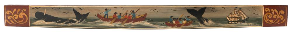 BARREL STAVE WITH FOLK ART PAINTING