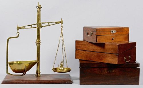 BARTLETT BRASS SCALES W/ LAP