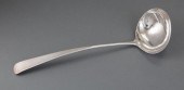 BARTRAM COIN SILVER SOUP LADLE