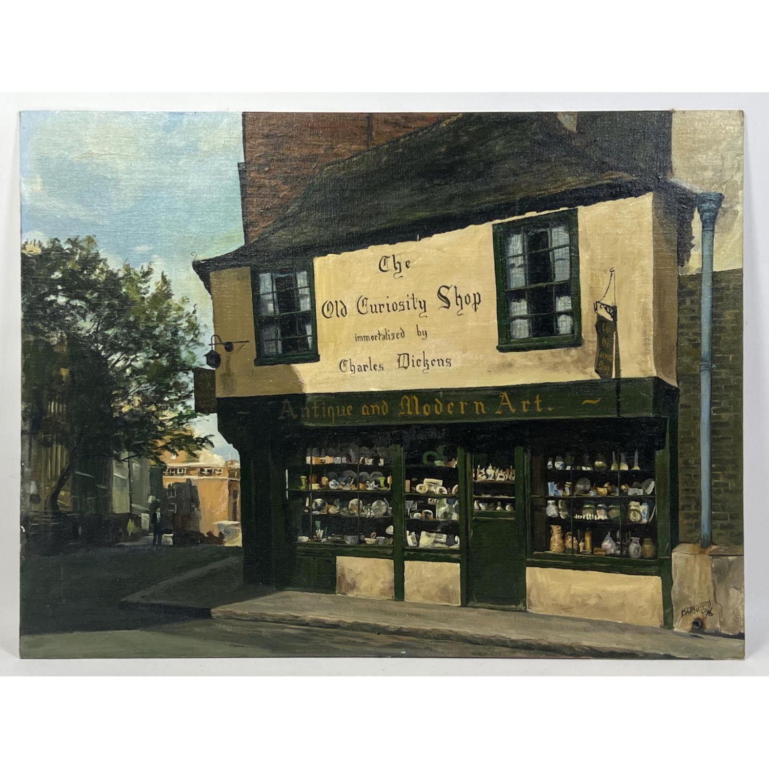 Bartusch Painting on Board. The Old