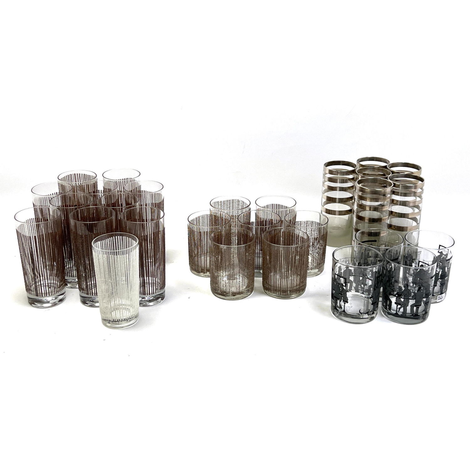 Barware Glasses. decorated rock