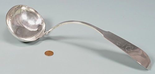 BASCOM COIN SILVER PUNCH LADLE