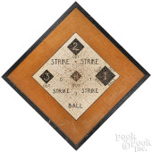 BASEBALL CORK SCOREBOARD<br>Ba