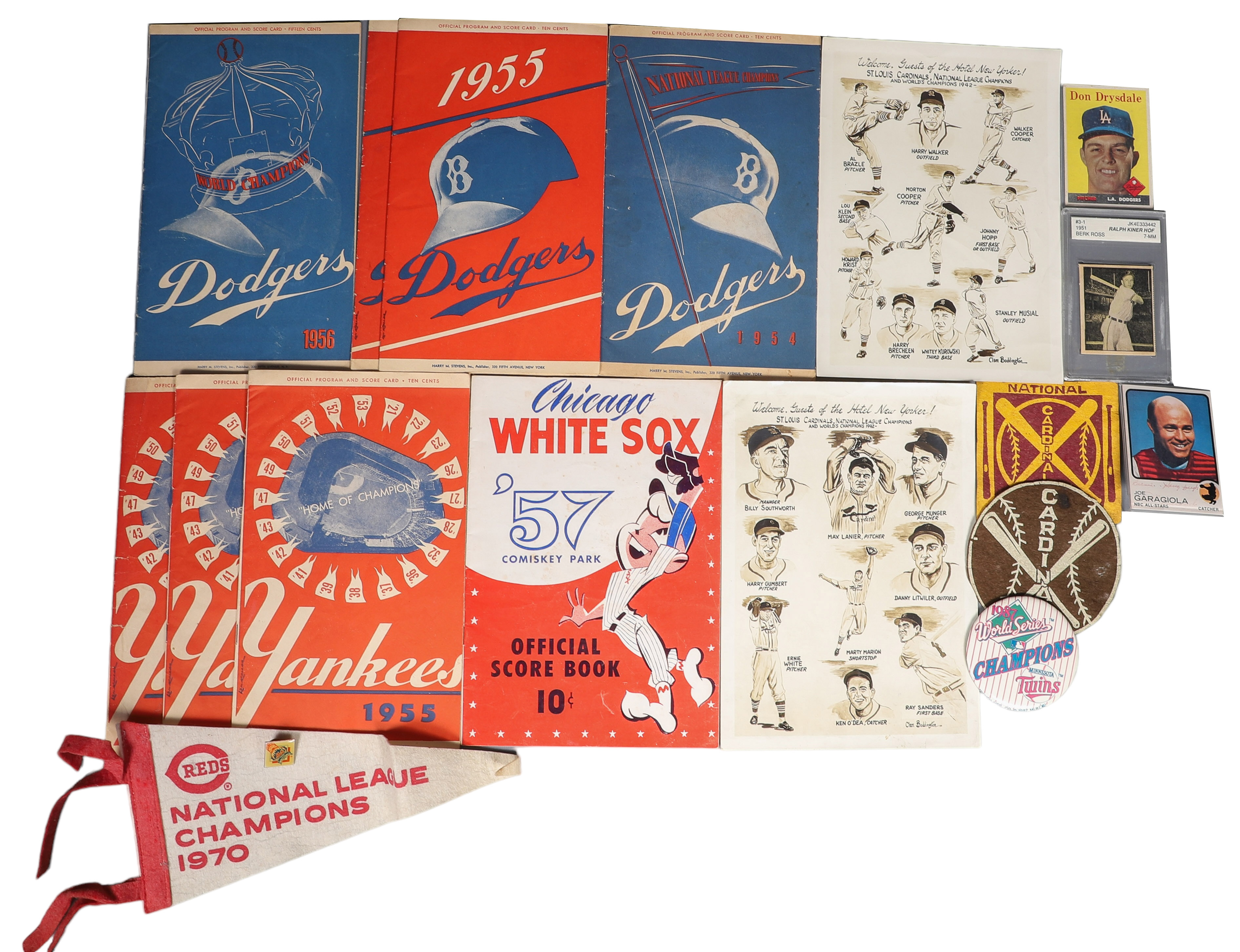 Baseball Lot, Varied Scorecards and