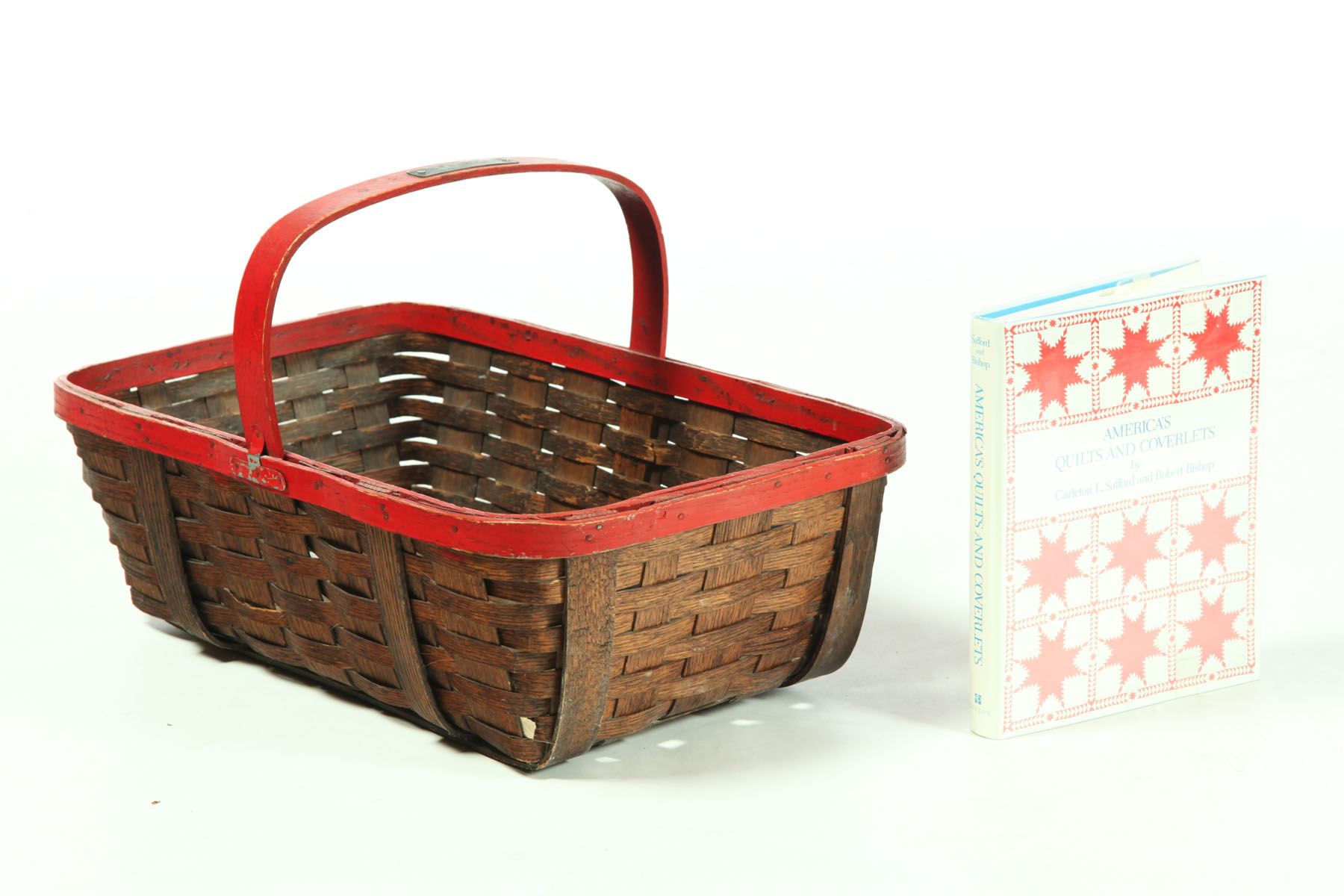 BASKET AND BOOK.  American  early