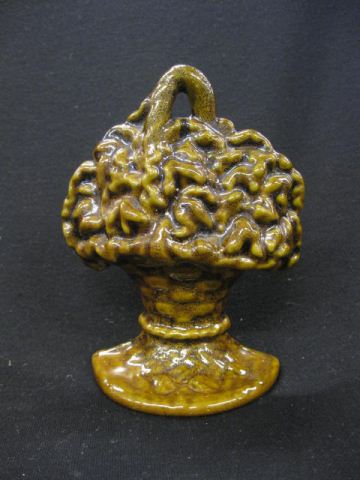 Basket of Flowers Cast Iron Figural