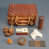 BASKET WITH PREDOMINENTLY CARV