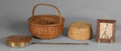 Baskets, bed warmer, drawing:
