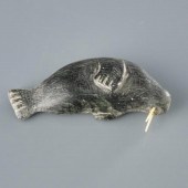 BASKING SEALDark green stone,
