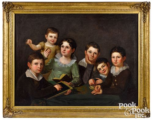 BASS OTIS, OIL ON CANVAS FAMILY