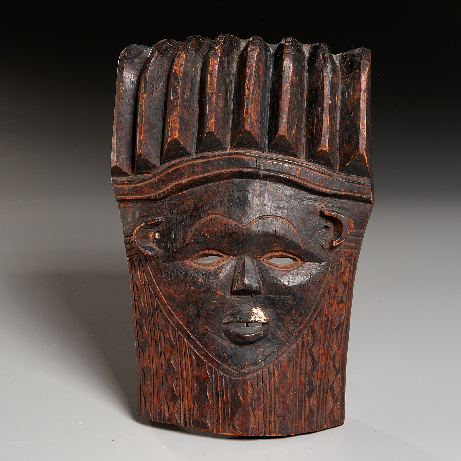 BASSA PEOPLES, CARVED SANDE SOCIETY