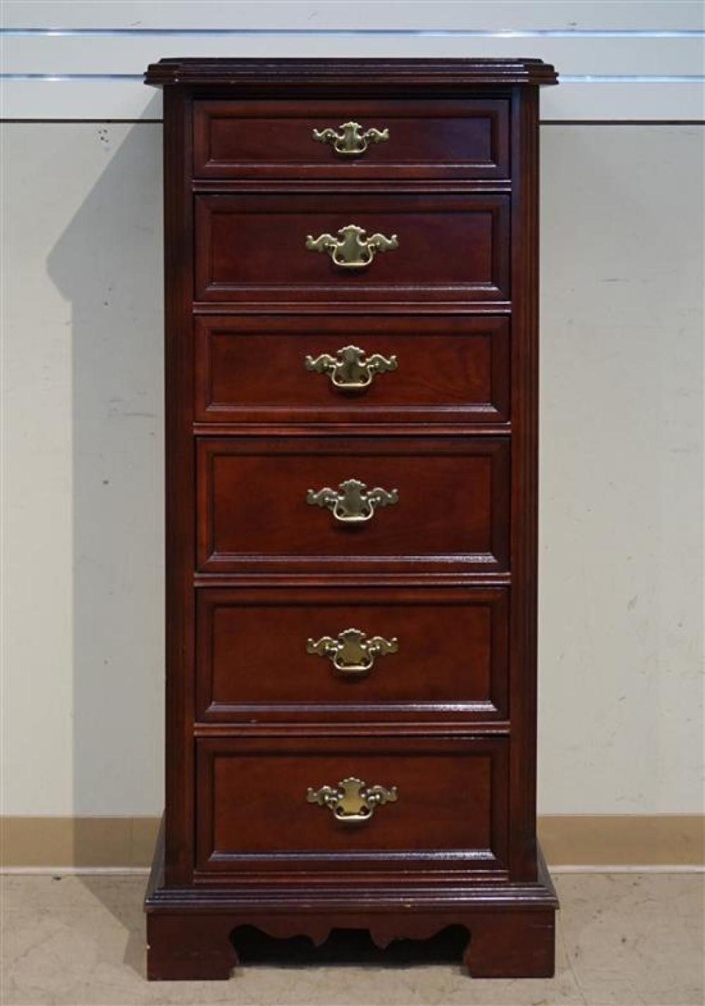 BASSETT CHERRY SIX-DRAWER HOSIERY