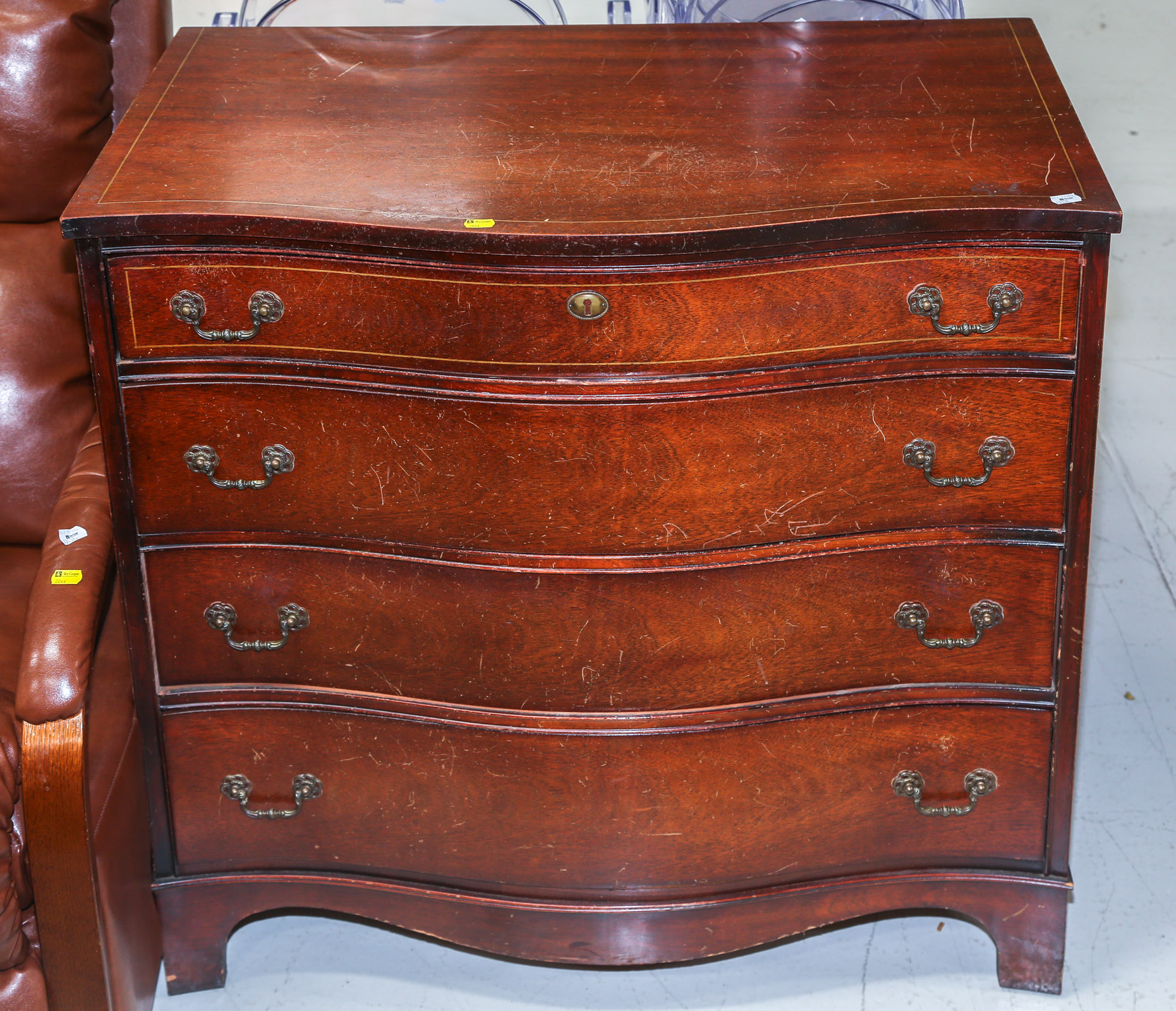 BASSETT SERPENTINE FRONT CHEST OF