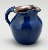 Batchelder blue-glazed pitcher