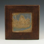 Batchelder tile of a boat on a