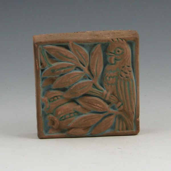 Batchelder tile with bird. Marked