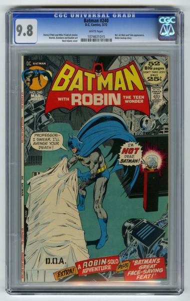 Batman #240 CGC 9.8 D.C. Comics