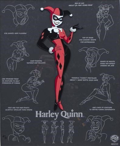 BATMAN ANIMATED SERIES MODEL SHEET: