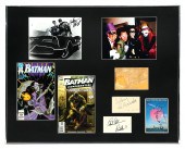 BATMAN FRAMED SIGNED MEMORABIL