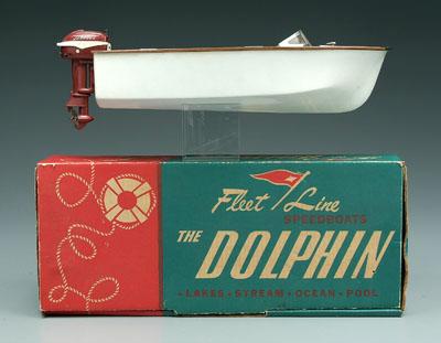 Battery operated toy speedboat,