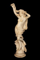 BATTIGLIA  DRAPED NUDE ALABAST