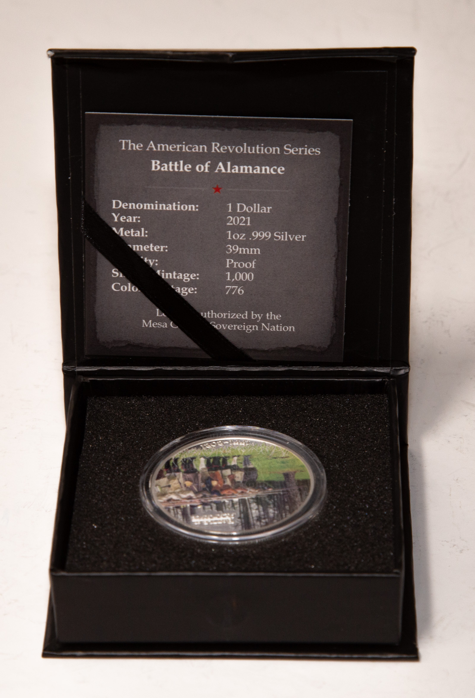 BATTLE OF ALAMANCE 1 OZ SILVER
