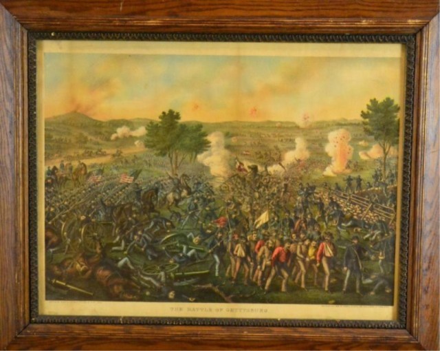 BATTLE OF GETTYSBURG 1884