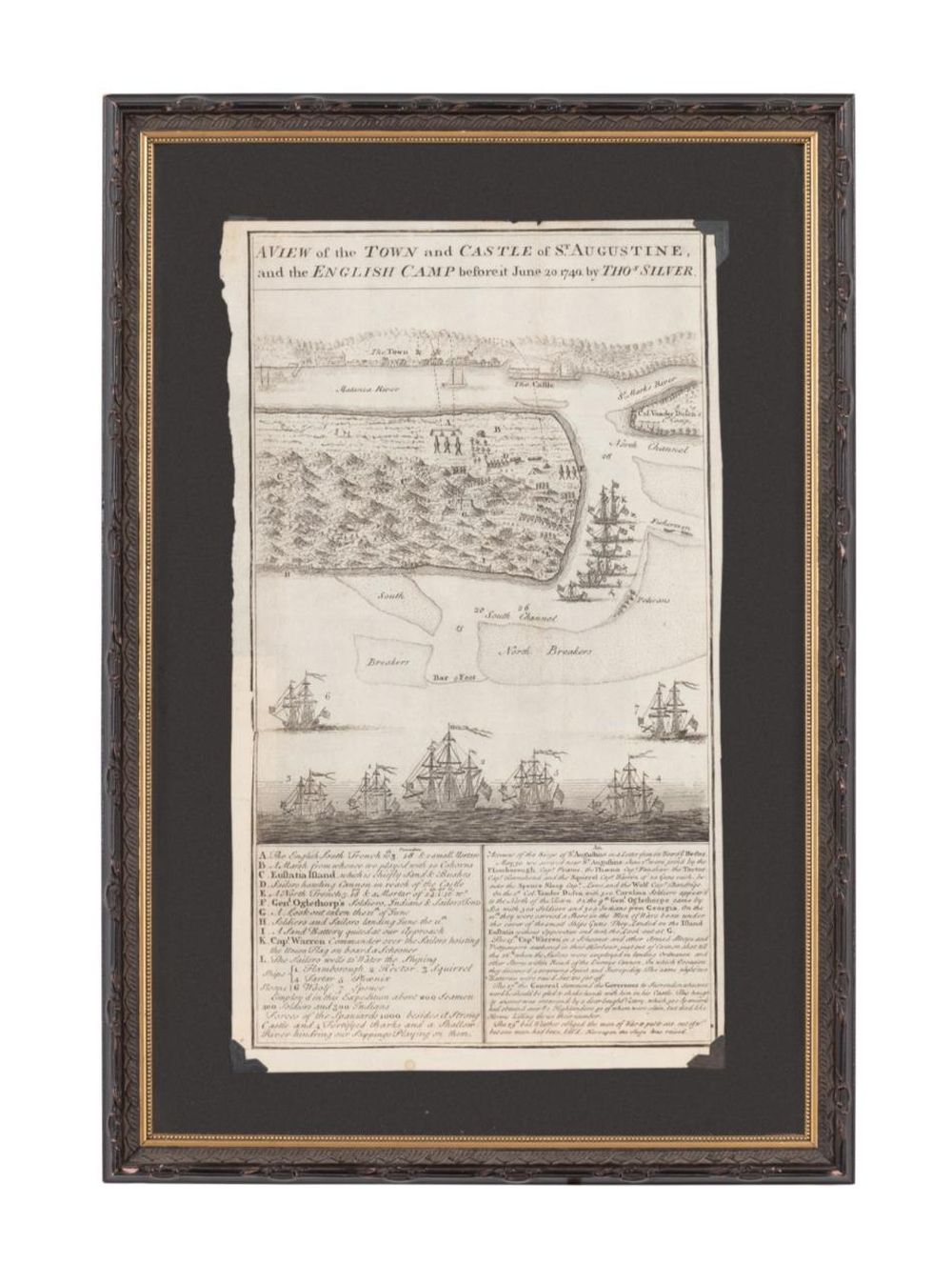 BATTLE OF ST. AUGUSTINE MAP AND