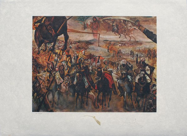 ''BATTLE OF TETUAN'' LITHOGRAPH