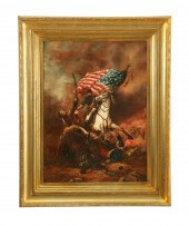 BATTLE SCENE (AMERICAN SCHOOL