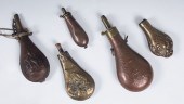 BATTY 1858 PEACE POWDER FLASK