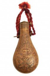 BATTY COPPER U.S. PEACE FLASK,